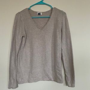 Old navy tan V-Neck light sweater